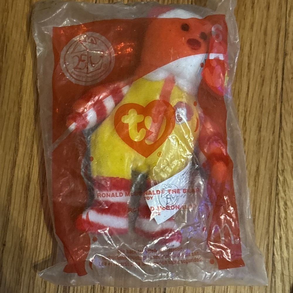 TY Beanie Babies Ronald McDonald the Bear‎ #6 McDonalds 2004 Sealed!